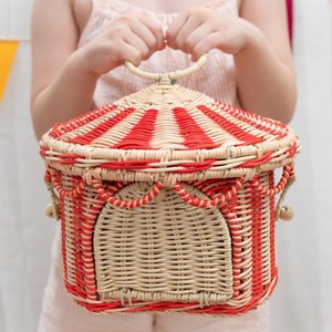 Casa de juegos de mimbre hecha a mano para niños, para interiores, precio competitivo, varios diseños. - Product Image 1