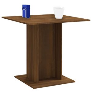 Mesa de comedor de madera de ingeniería de roble marrón resistente de 31,5 x 31,5 pulgadas - Product Image 3