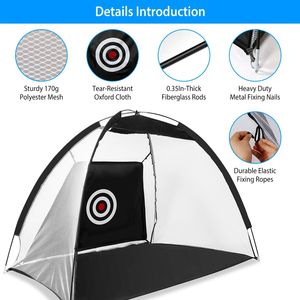 Rete da Golf per Allenamento di Chipping e Swing, 78.7x39.4x55.1in, Tappetino Bersaglio per Palline, per Interni ed Esterni, Regalo per Uomini, Realizzata in Nylon - Product Image 2