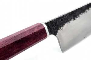 Cuchillo de Cocina Petty de Acero Forjado de Alto Contenido de Carbono, Personalizado OEM/DIY de Iron Crown Forge, Espalda Recta, 2mm de Grosor, 26.5 Pulgadas de Longitud Total - Product Image 4