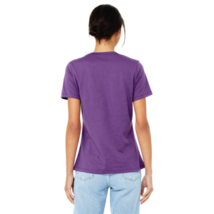 Camiseta Personalizada con Cuello Redondo para Mujer, Diseño con Agujeros de Diamantes, Color Sólido, 100% Algodón, Corte Regular, Estilo Urbano, Verano, Ecológica - Product Image 2