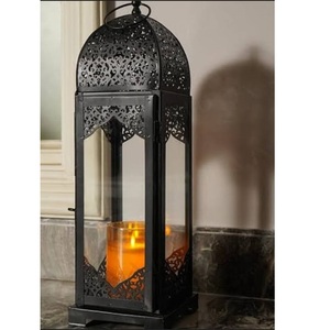 Juego de 2 Portavelas Decorativos para Fiesta de Navidad, Farol para Exteriores e Interiores, Lámpara de Vela Decorativa Rústica - Product Image 4