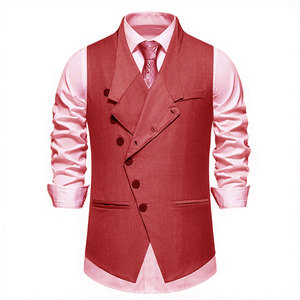 Chaleco de Traje para Hombre Estilo Europeo, Sin Mangas, Formal, para Negocios, Fabricante Mayorista OEM Personalizado - Product Image 2