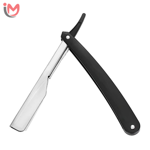 High Quality Metal Razor for <b>Men</b> Straight Stainless Steel Handle Folding Razor Single Blade OEM Wholesale - Product Image 1