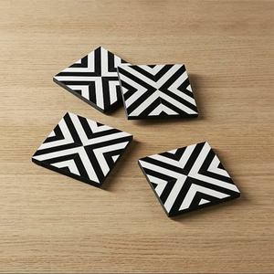 Posavasos de Madera de Acacia Premium, Posavasos de Resina para Servir Té, Café y Bebidas, Diseño Moderno, Protector de Mesa - Product Image 4