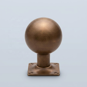 Poignée de meuble en laiton non laqué de luxe avec plaque arrière, poignée de quincaillerie durable au design moderne pour la maison, le bureau et le salon - Product Image 4