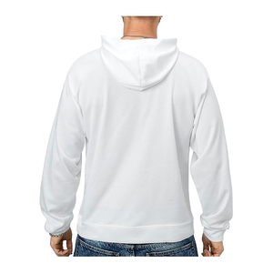 เสื้อฮู้ดลายธงชาติอเมริกันสไตล์วินเทจ OEM แบบสั่งทำพิเศษ ดีไซน์ทำเก่าแบบ Distressed พร้อมกระเป๋าจิงโจ้ สำหรับผู้ชายและผู้หญิง สวมใส่สบายๆ - Product Image 2