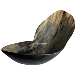 Bol en corne de buffle poli, matériau organique écologique, disponible en toutes tailles, pour la décoration intérieure de style floral et nautique - Product Image 5