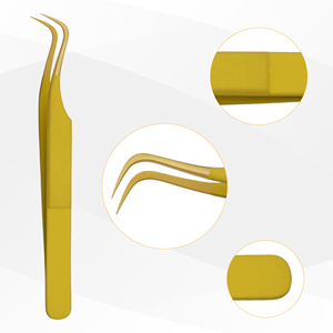 Pince à épiler pour cils Stahlmann Pro, professionnelle, de haute qualité, avec logo personnalisé, en acier inoxydable, lisse, dentelée, fine, durable, prise en main parfaite - Product Image 5