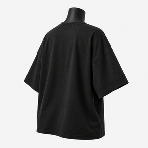 เสื้อยืดโอเวอร์ไซส์ลายกราฟิกสำหรับผู้หญิง สไตล์วินเทจ สีดำ ผ้าฝ้าย สตรีทแวร์ ทรงหลวม รับผลิตตามสั่ง ราคาส่งถูก รับผลิตแบบ OEM ราคาประหยัด - Product Image 1