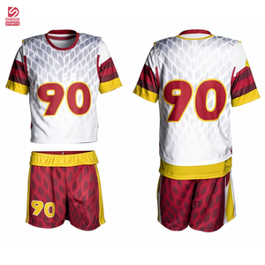 Uniforme de lacrosse personnalisé, durable, coupe-vent, respirant, à manches courtes, 100% polyester, imprimé par sublimation, couleur unie, vente en gros pour hommes - Product Image 1
