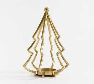 Seasonal Metal <b>Christmas</b> <b>Tree</b> Centerpiece with Star <b>Top</b> for Holiday Decor - Product Image 1