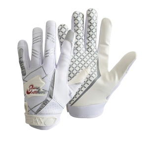 Gants de football américain Bana Brother en cuir synthétique avec revêtement en silicone personnalisé pour une excellente adhérence - Product Image 1