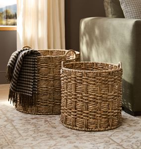 Panier en jacinthe d'eau fait main au Vietnam avec poignée |   Nouvelle collection |   Conception personnalisée OEM ODM et prix de gros - Product Image 6