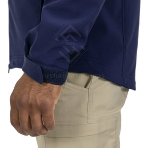 Service OEM, logo personnalisé, veste softshell pour homme, col montant décontracté, fermeture éclair, veste d'hiver respirante et écologique, meilleur prix - Product Image 3