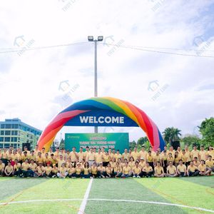 Arco Inflable Arcoíris para Team Building con Impresión UV, Bomba de Aire Eléctrica, Más de 12 pies, para Exteriores, Estilo de Vida, Thuy Linh - Product Image 4