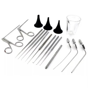 Ensemble d'instruments de myringotomie de 18 pièces en acier inoxydable, instruments chirurgicaux ORL, kit de chirurgie auriculaire manuel, ensemble d'otologie professionnel, CE - Product Image 3