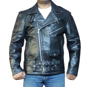 Chaqueta de Cuero Estilo Moderno para Hombre, Ropa Exterior Informal Contemporánea para Personalización de Marca y Suministro de Ropa al por Mayor - Product Image 1