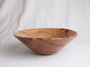 Bol de service Evergreen, bol en bois fait main, design minimaliste, bois non traité, artisanat pour servir les aliments, cadeau, décoration intérieure - Product Image 2