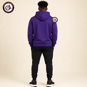 Sudadera con Capucha de Forro Polar para Hombre, con Bordado Omega en la Parte Delantera, al por Mayor |   Bordado Personalizado Transpirable y Ecológico - Product Image 2
