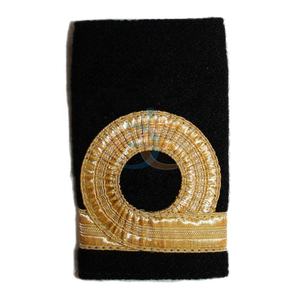 Tirantes dorados con anillas, Epaulettes de capitán, Barras de uniforme, Placas de hombro para capitán mercante, Deslizadores de insignias - Product Image 1