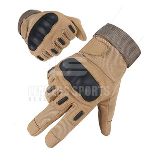 Gants de paintball en cuir de protection avec fermeture auto-agrippante réglable, matériau respirant antidérapant pour une utilisation active en extérieur pour hommes - Product Image 3