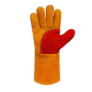 Guantes de Soldadura de Cuero Dividido de Primera Calidad, Resistentes al Calor, Guantes de Seguridad de Alta Resistencia para Trabajo Industrial, Construcción y Taller - Product Image 2