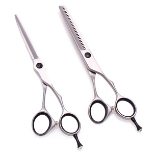 Ciseaux de coiffure professionnels, ciseaux de coupe de cheveux, ciseaux à effiler en acier inoxydable, ciseaux de barbier - Product Image 1