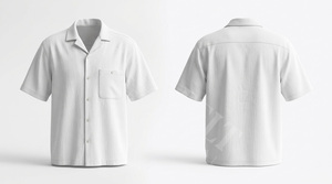 Camisa Casual de Manga Corta, Superventas, para Verano, con Botones, para Oficina y Uso Diario, Ligera, Transpirable, Personalizable - Product Image 2