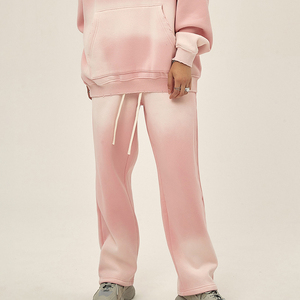 Ensemble décontracté pour femme, survêtement d'hiver à capuche, effet délavé, en tissu recyclé écologique, personnalisable avec logo OEM, prix usine, vente en gros - Product Image 3