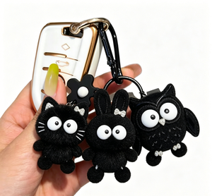 Oferta Caliente: Llavero de Peluche Suave con Diseño de Bola Peluda de Dibujos Animados, Adorno Colgante para Coche, Bolso de Mano - Product Image 3