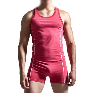 Combinaison de lutte unisexe pour homme, combinaison de compression extensible, une pièce, pour la musculation, la force athlétique, vêtements de sport, tenue de gym - Product Image 1
