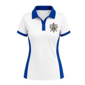 Custom Sigma Gamma Rho Two Tone <b>Women</b> <b>Polo</b> <b>Shirt</b> Short Sleeve Collar Casual Sorority Teamwear Apparel OEM ODM Wholesale - Product Image 1