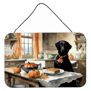 Nuevo Black Lab Fall Kitchen Wall Hanging Prints Multicolor Letrero de metal de aluminio para decoración del hogar para puerta Bar Baño - Product Image 1