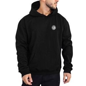 Sweat-shirts à capuche en polyester/coton de haute qualité pour hommes, logo personnalisé brodé, coupe régulière, coupe-vent, respirant, hiver - Product Image 2