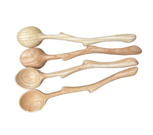 Petite cuillère à thé en bois/ustensiles en bois de service folklorique pour un usage quotidien 100% naturel et écologique du Vietnam - Product Image 1