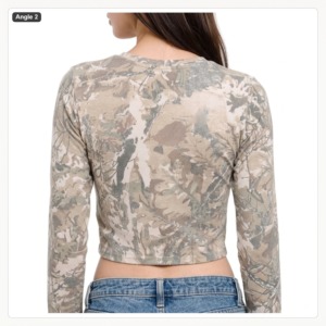 เสื้อยืดแขนยาวถักแบบสั่งทำพิเศษสำหรับผู้หญิง แฟชั่นลำลอง ทรงเข้ารูป ยืดหยุ่นได้ รับผลิตแบบ OEM แบรนด์ส่วนตัว - Product Image 3