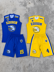 Maillots et shorts de basketball personnalisés à séchage rapide pour équipes – Ensembles d'uniformes sportifs personnalisables pour clubs, écoles, académies et commandes d'équipes - Product Image 5