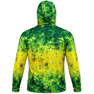 Sublimate <b>Men's</b> Custom Printed <b>Long</b> <b>Sleeved</b> Quick Dry Mask Fishing Hoodie Jersey Breathable Outdoor Clothing with UPF50+ Feature - Product Image 2