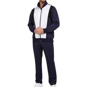 Survêtement d'entraînement d'hiver 100 % coton pour hommes, personnalisé, respirant, avec fermeture éclair, pour adultes - Product Image 5