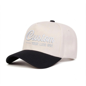 Baseball Cap Custom Embroidery Logo Cotton Twill Fabric 5 Panel Sport Structured Curved Brim Unisex Wedding Party OEM - Product Image 2