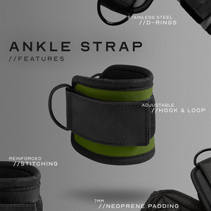 Professional Protection Breathable Non-Slip Waterproof Heavy Duty Unisex Double <b>Ring</b> <b>Adjustable</b> Ankle Strap Advanced Neoprene - Product Image 2