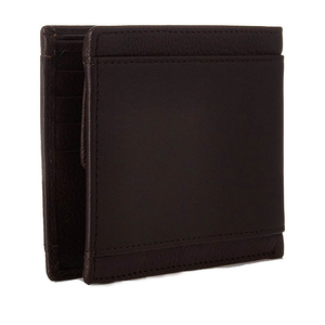 Cartera de Cuero Genuino Negro para Hombre, Cuero Vacuno Anilinado Brillante de Alta Calidad, SW GROUP SW-98, Cierre de Botón, Ecológica - Product Image 5