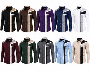 Men's White <b>Navy</b> Gray Solid Full Sleeve Stand Collar Horn Button Casual Knitted 100% Cotton ODM Spring Wear <b>Dress</b> Shirt - Product Image 6