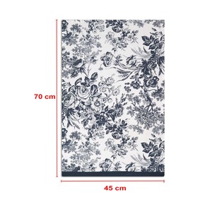 Serviette de cuisine en coton à motif floral élégant, couleur blanche, super absorbante, écologique, pour la maison - Product Image 5