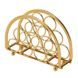 Minimalist Metal Tissue Holder Unique Metallic <b>Table</b> Napkin Organizer for Modern Homes - Product Image 1