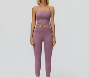 Custom Wholesale High-Waisted Ankle-Length <b>Flared</b> Leg Yoga <b>Leggings</b> Spandex/Nylon Tummy Control Scrunch Butt Eco-Friendly - Product Image 4