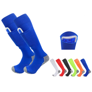 Calcetines de Fútbol Profesionales con Bolsillo para Espinilleras, Base Acolchada Antideslizante, Calcetines Largos para Entrenamiento y Partido - Product Image 3