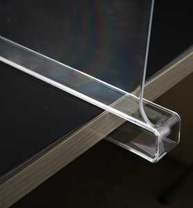 Juego de 4 Separadores de Acrílico para Estantes, Organizador Transparente para Armarios, Estante de Almacenamiento para Ropa, Separador de Armarios Plegables con Marco Negro - Product Image 5