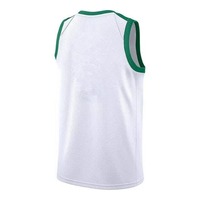 Maillots de basketball, chemises de compression personnalisées, blanches, 100% polyester respirant, logo imprimé Miami, design par transfert thermique